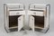 Bauhaus Bedside Tables attributed to Sab in Chrome & Wood, Czech, 1930s, Set of 2 5