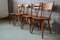 Vintage Scandinavian Troubled Style Chairs, 1960s, Set of 4, Image 2