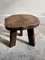 Folk Art Wooden Slab Stool, 1930s, Image 5