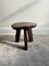 Folk Art Wooden Slab Stool, 1930s, Image 1