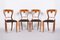 Biedermeier Chairs in Walnut, Czech, 1840s, Set of 4 1