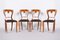 Biedermeier Chairs in Walnut, Czech, 1840s, Set of 4, Image 1