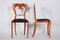 Biedermeier Chairs in Walnut, Czech, 1840s, Set of 4 4