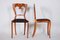 Biedermeier Chairs in Walnut, Czech, 1840s, Set of 4, Image 4
