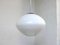 Large Bauhaus Ceiling Light in White Cased Glass, 1930s, Image 3