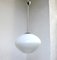 Large Bauhaus Ceiling Light in White Cased Glass, 1930s, Image 1