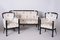 Empire 3-Pieces Living Room Set with Pear Motif, Czech, 1810s, Set of 3 7