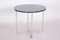 Functionalism Round Table in Chrome attributed to Hynek Gottwald, Czech, 1940s, Image 1
