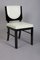 Art Deco Chairs in Ebony & Leather, France, 1920s, Set of 4 1