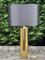 Italienische Zylinderlampe aus Goldenem Messing, 2000er 1