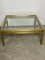 Vintage Coffee Table in Golden Aluminum by Pierre Vandel, 1970, Image 5