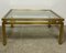 Vintage Coffee Table in Golden Aluminum by Pierre Vandel, 1970 1