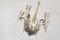 Lámpara de araña Art Déco de latón y níquel atribuida a Franta Anyz, checa, años 20, Imagen 1