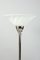 Lámpara de pie Art Déco de vidrio lechoso y cromo, Francia, años 20, Imagen 3