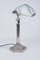 Lámpara ajustable Art Déco de níquel y latón, Francia, años 20, Imagen 7