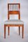 Biedermeier Chair in Cherry Tree &New Upholstery, Czech, 1820s 1