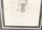 Ragazza e gatto, XX secolo, Disegno a penna e inchiostro, con cornice, Immagine 3
