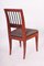 Biedermeier Side Chair in Yew-Tree & Upholstery, Austria, 1820s 7