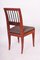 Biedermeier Side Chair in Yew-Tree & Upholstery, Austria, 1820s, Image 7