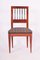 Biedermeier Side Chair in Yew-Tree & Upholstery, Austria, 1820s, Image 4