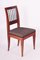 Biedermeier Side Chair in Yew-Tree & Upholstery, Austria, 1820s, Image 1