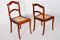 Biedermeier Dining Chairs in Mahogany & Wicker, Germany, 1830s, Set of 2 3