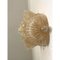 Appliques Murales Feuille de Graniglia en Verre de Murano Transparent et Doré par Simoeng, Set de 2 3