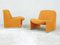 Fauteuils Alky Yellow par Giancarlo Piretti pour Castelli / Anonima Castelli, 1970s, Set de 2 1