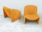 Alky Yellow Armchairs by Giancarlo Piretti for Castelli / Anonima Castelli, 1970s, Set of 2 5