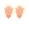 Pink Murano Glass Leaf Wall Sconces by Simoeng, Set of 2, Image 2