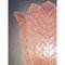 Appliques Murales Feuille en Verre de Murano Rose par Simoeng, Set de 2 5