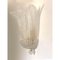 Transparent Graniglia Leaf Murano Glass Wall Sconces by Simoeng, Set of 2 2