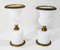 French White Opaline Glass Urn Vases, Set of 2, Image 11