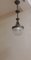 Antique Ceiling Lamp with Frosted Cut Glass Shade, 1890s, Image 6