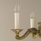 Brass Chandelier with 6 Candles, Budapest, 1930s 5