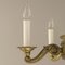 Brass Chandelier with 6 Candles, Budapest, 1930s, Image 5