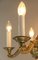Lámpara de araña de latón con 6 velas, Budapest, años 30, Imagen 6