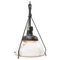 Vintage Industrial Clear Glass Pendant Light from Holophane, Usa 6