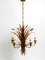 Vintage Gold-Plated and Metal Chandelier by Hans Kögl, 1970s 1