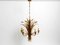 Vintage Gold-Plated and Metal Chandelier by Hans Kögl, 1970s 18