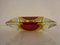 Sommerso Murano Glass Ashtray, Italy, 1960s, Image 4