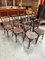 Early 20th Century Dining Chairs, Set of 9, Image 4