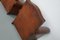 French Cognac Moustache Back Leather Club Chairs, 1940s, Set of 2, Image 18