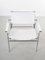 Chaise en Cuir Blanc par G. Vollenbrock Hennie De Jong, 1980s 6