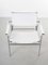 White Leather Chair by G. Vollenbrock Hennie De Jong, 1980s 6