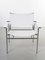 White Leather Chair by G. Vollenbrock Hennie De Jong, 1980s, Image 1