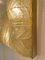 Applique da parete in vetro bianco e dorato con cornice in ottone di Barovier & Toso, anni '40, Immagine 3