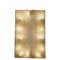 Applique da parete in vetro bianco e dorato con cornice in ottone di Barovier & Toso, anni '40, Immagine 2