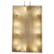 White and Gold Glass Wall Sconce with Brass Frame from Barovier & Toso, 1940s, Image 1