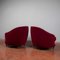Velvet Armchairs in the style of Gio Ponti, 1940s, Set of 2 6